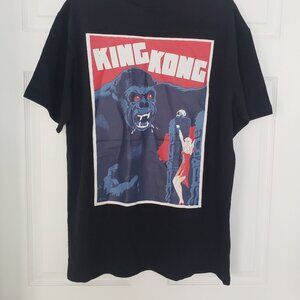 Rebel Vengeance Men's King Kong & Ann Darrow 1933 Poster T-Shirt Black Sz XL NWT